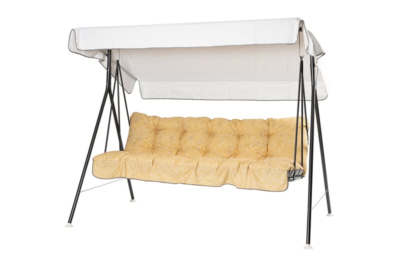 Teneriffa Täydellinen riippukeinu 190 cm, Harmaa/Keltainen