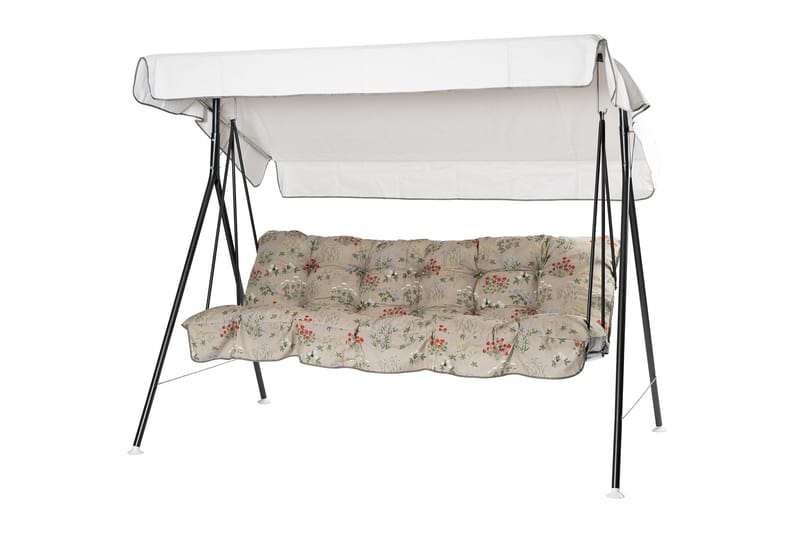 Teneriffa Täydellinen riippukeinu 190 cm, Harmaa/Kukkakuvioinen