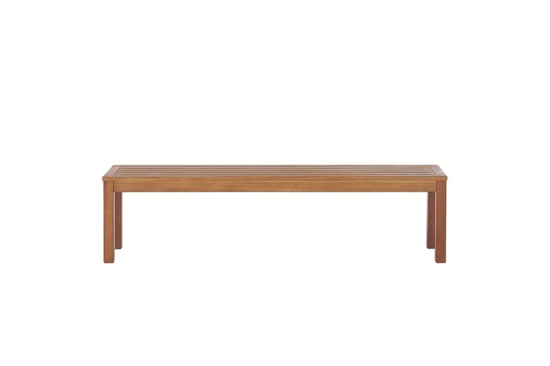 Trädgårdsbänk Beliani Monsano Light wood - Puutarhakalusteet - Ulkosohva & puutarhapenkki - Puutarhapenkki & ulkopenkki