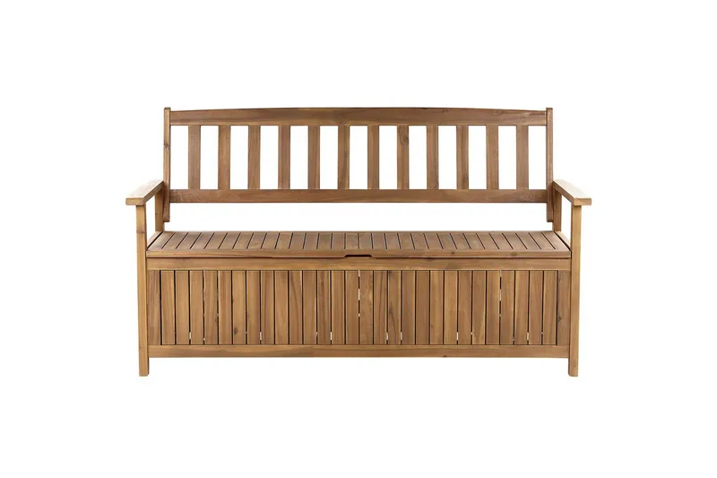 Trädgårdsbänk Beliani Sovana Ljus trä Light wood - Puutarhakalusteet - Ulkosohva & puutarhapenkki - Puutarhapenkki & ulkopenkki