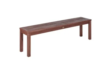 Trädgårdsbänk Beliani Tuscania Dark wood - Puutarhakalusteet - Ulkosohva & puutarhapenkki - Puutarhapenkki & ulkopenkki