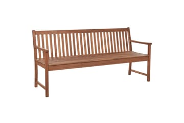 Trädgårdsbänk med dyna Beliani Vivara Light wood||Red - Puutarhakalusteet - Ulkosohva & puutarhapenkki - Puutarhapenkki & ulkopenkki