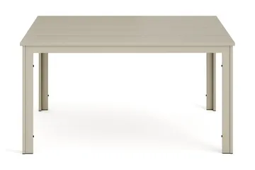 Tunis ulkoruokapöytä 140x90 cm, suorakulmainen - Beige/Beige - Puutarhakalusteet - Terassipöydät - Ruokapöytä terassille