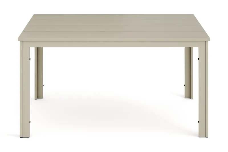 Tunis ulkoruokapöytä 140x90 cm, suorakulmainen - Beige/Beige - Puutarhakalusteet - Terassipöydät - Ruokapöytä terassille
