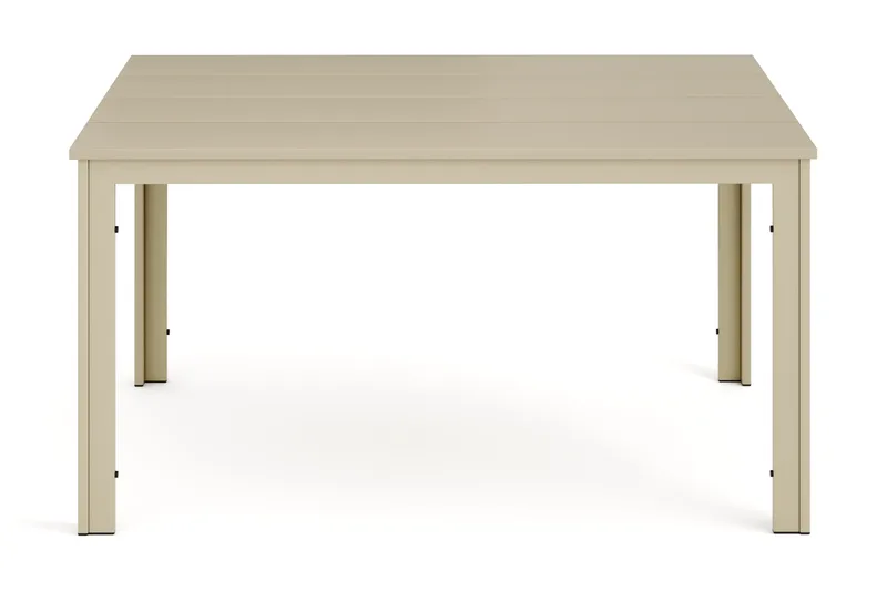 Tunis ulkoruokapöytä 140x90 cm, suorakulmainen - Beige/Beige - Puutarhakalusteet - Terassipöydät - Ruokapöytä terassille