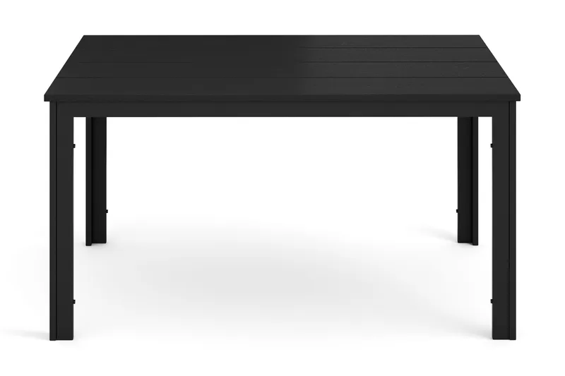 Tunis ulkoruokapöytä 140x90 cm, suorakulmainen - Musta/Musta - Puutarhakalusteet - Terassipöydät - Ruokapöytä terassille