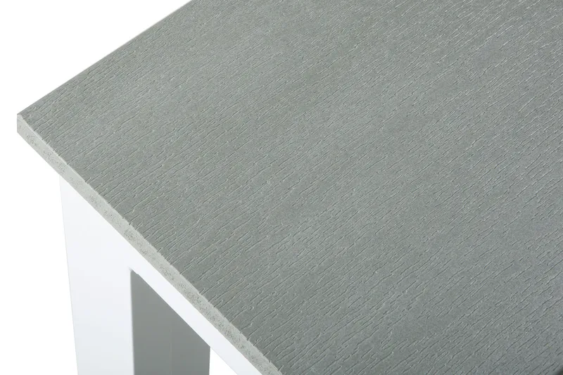 Tunis ulkoruokapöytä 140x90 cm, suorakulmainen - Valkoinen/Harmaa - Puutarhakalusteet - Terassipöydät - Ruokapöytä terassille