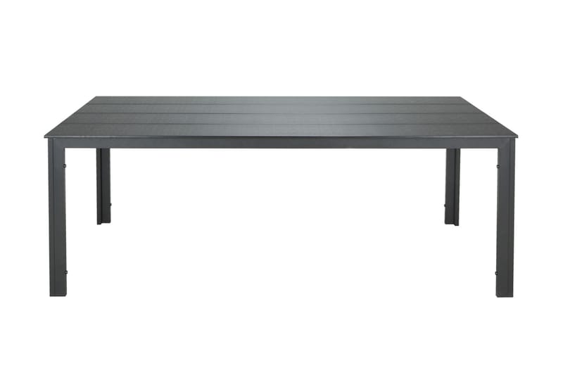 Tunis ulkoruokapöytä 205x90 cm, suorakulmainen, Musta/Musta