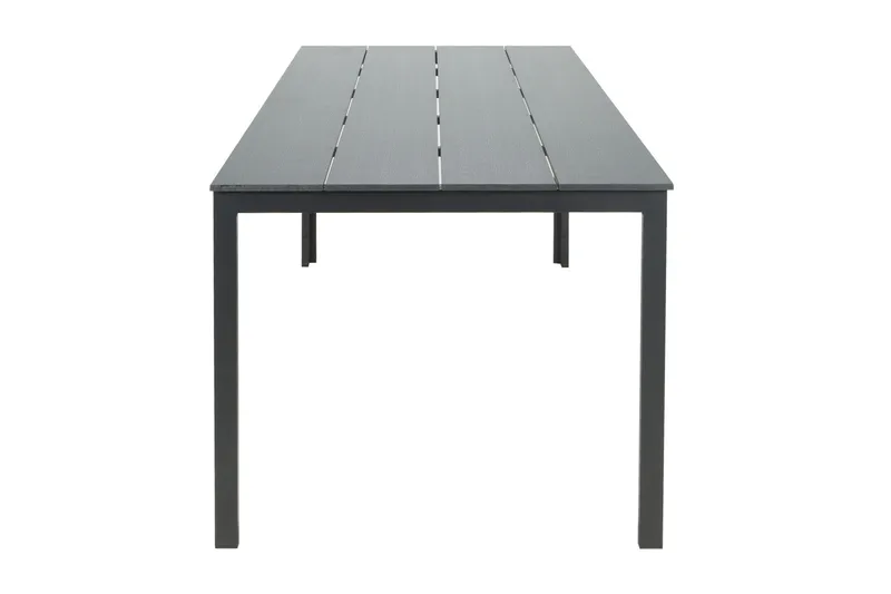 Tunis ulkoruokapöytä 205x90 cm, suorakulmainen - Musta/Musta - Puutarhakalusteet - Terassipöydät - Ruokapöytä terassille