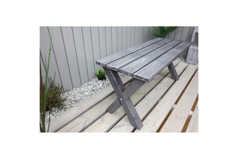 Ulkopenkki Scottsdale 100 cm - Shabby Chic harmaa, 100 cm - Puutarhakalusteet - Ulkosohva & puutarhapenkki - Puutarhapenkki & ulkopenkki