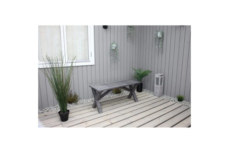 Ulkopenkki Scottsdale 100 cm - Shabby Chic harmaa, 100 cm - Puutarhakalusteet - Ulkosohva & puutarhapenkki - Puutarhapenkki & ulkopenkki