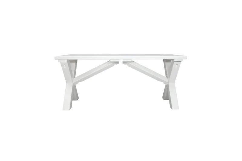 Ulkopenkki Scottsdale 100 cm - Valkoinen, 100 cm - Puutarhakalusteet - Ulkosohva & puutarhapenkki - Puutarhapenkki & ulkopenkki