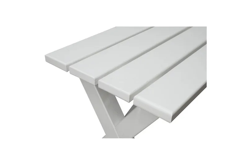 Ulkopenkki Scottsdale 100 cm - Valkoinen, 100 cm - Puutarhakalusteet - Ulkosohva & puutarhapenkki - Puutarhapenkki & ulkopenkki