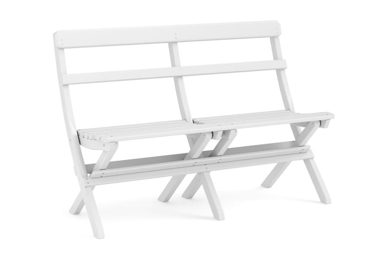 Ulkosohva 110x60x89 cm, Valkoinen