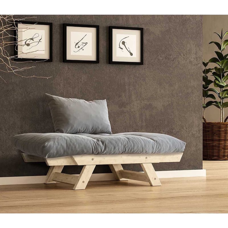 Zylar 2-istuttava Vuodesohva - Grafiitinharmaa/Luonnonväri - Huonekalut - Sohva - Vuodesohva - 2 istuttava vuodesohva