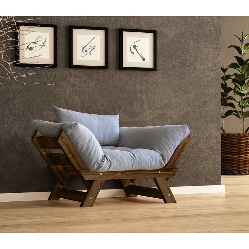 Zylar 2-istuttava Vuodesohva - Harmaa - Huonekalut - Sohva - Vuodesohva - 2 istuttava vuodesohva