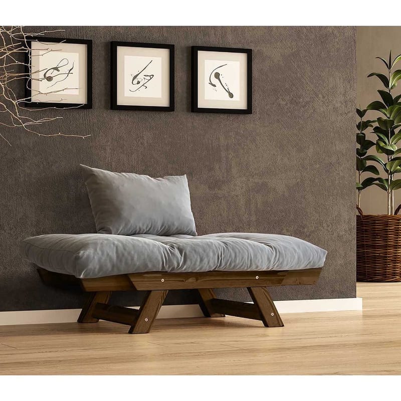 Zylar 2-istuttava Vuodesohva - Harmaa - Huonekalut - Sohva - Vuodesohva - 2 istuttava vuodesohva