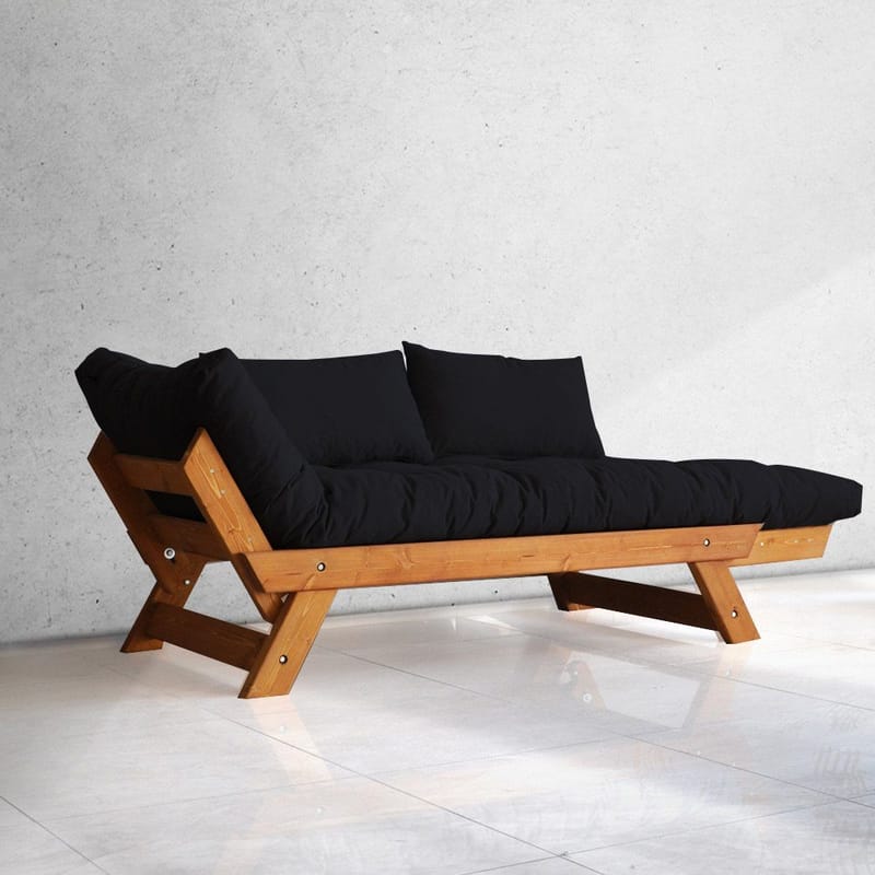 Zylar 2-istuttava Vuodesohva - Musta - Huonekalut - Sohva - Vuodesohva - 2 istuttava vuodesohva