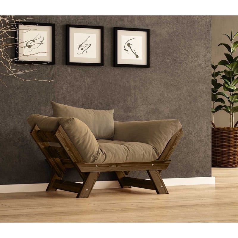 Zylar 2-istuttava Vuodesohva - Ruskea - Huonekalut - Sohva - Vuodesohva - 2 istuttava vuodesohva