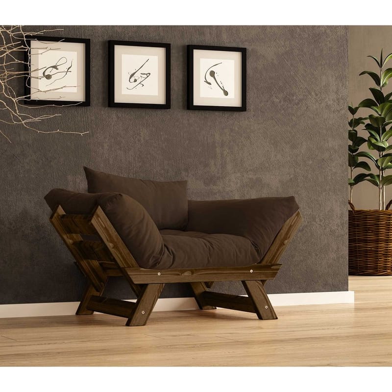 Zylar 2-istuttava Vuodesohva - Ruskea - Huonekalut - Sohva - Vuodesohva - 2 istuttava vuodesohva