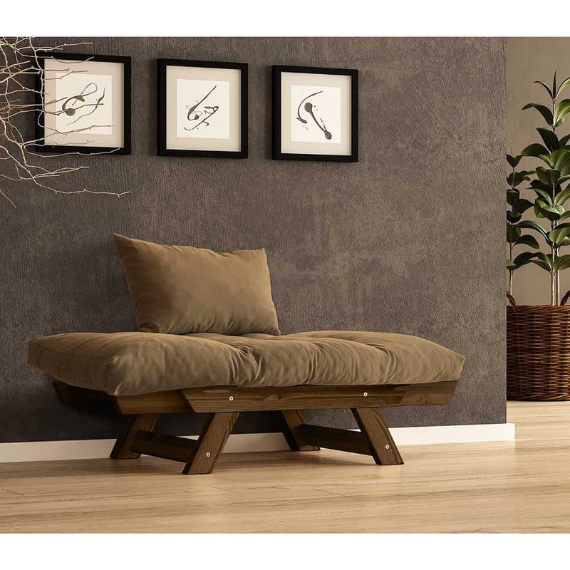 Zylar 2-istuttava Vuodesohva - Ruskea - Huonekalut - Sohva - Vuodesohva - 2 istuttava vuodesohva