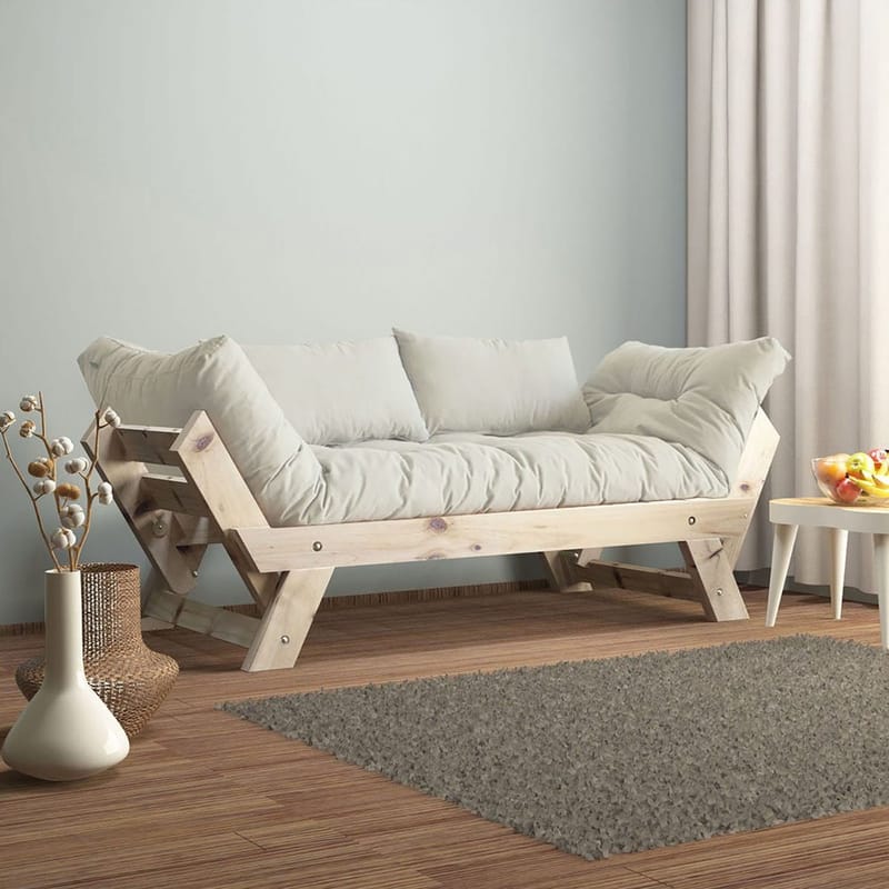 Zylar 2-istuttava Vuodesohva, Valkoinen/Luonnonväri