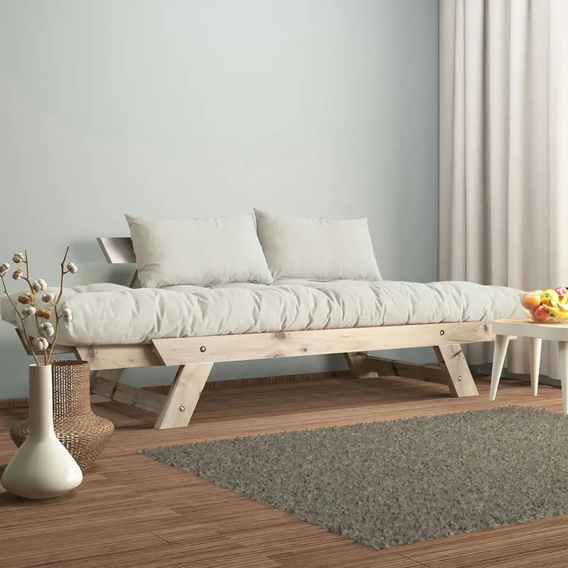 Zylar 2-istuttava Vuodesohva - Valkoinen/Luonnonväri - Huonekalut - Sohva - Vuodesohva - 2 istuttava vuodesohva