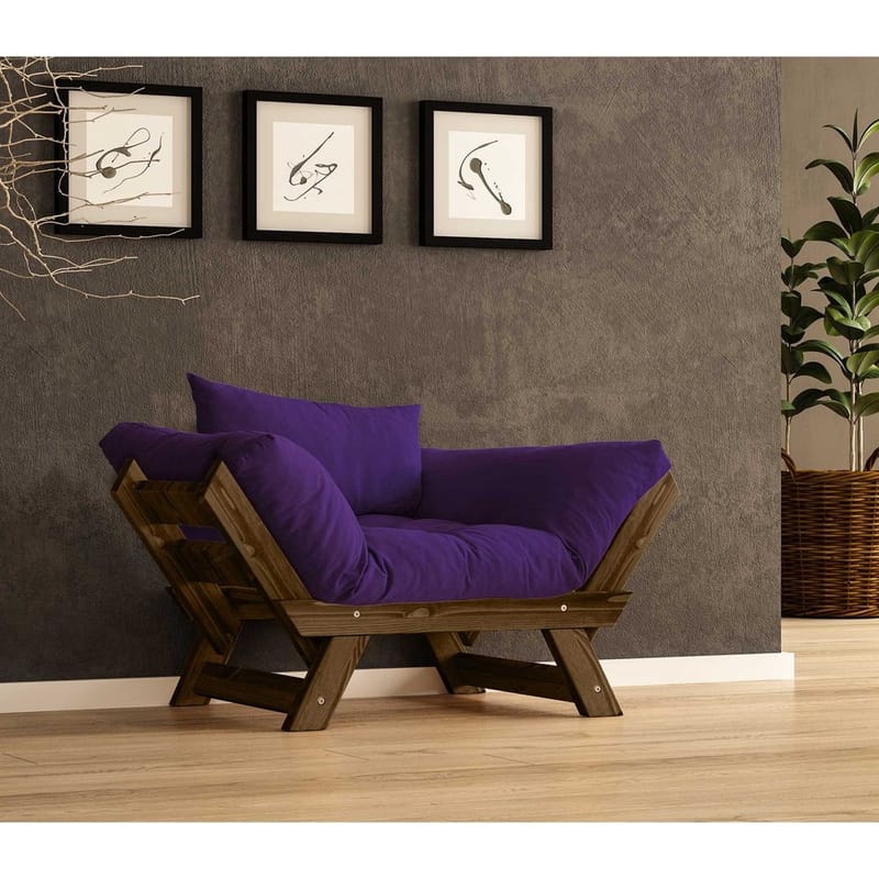 Zylar 2-istuttava Vuodesohva - Violetti - Huonekalut - Sohva - Vuodesohva - 2 istuttava vuodesohva