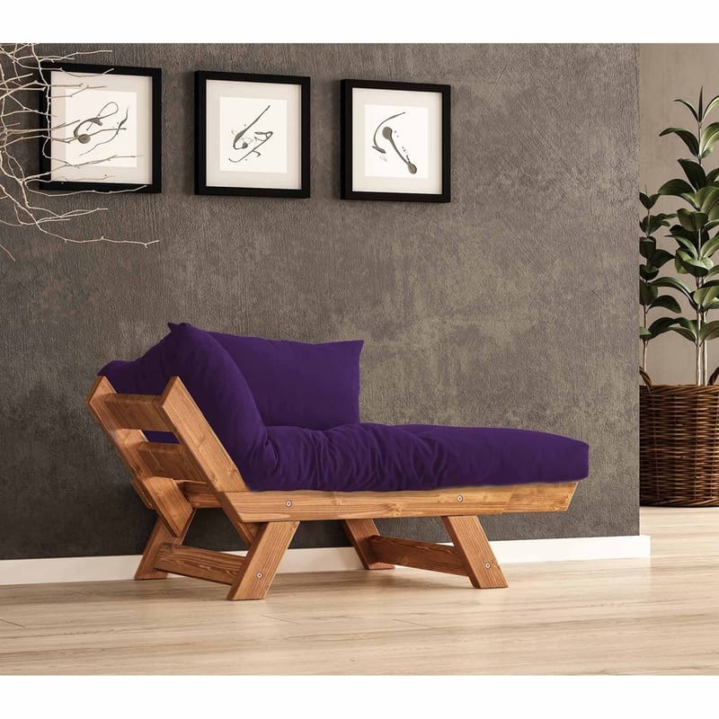 Zylar 2-istuttava Vuodesohva - Violetti - Huonekalut - Sohva - Vuodesohva - 2 istuttava vuodesohva