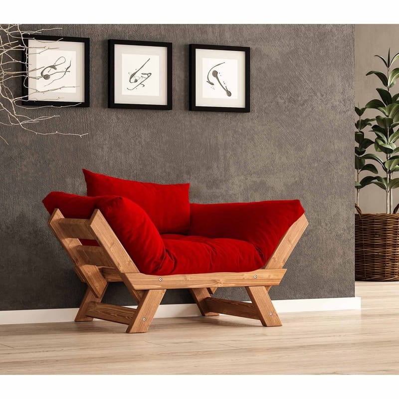 Zylar 2-istuttava Vuodesohva, Punainen