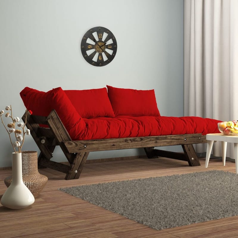 Zylar 2-istuttava Vuodesohva - Punainen - Huonekalut - Sohva - Vuodesohva - 2 istuttava vuodesohva