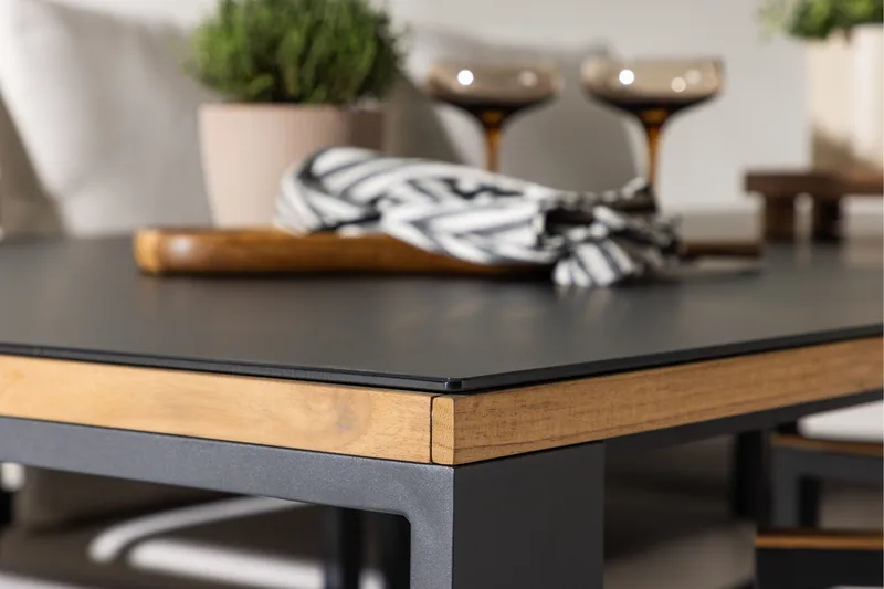 Aspvik Ruokailuryhmä 200x100 cm - Puutarhakalusteet - Ulkoryhmä - Ruokailuryhmät ulos