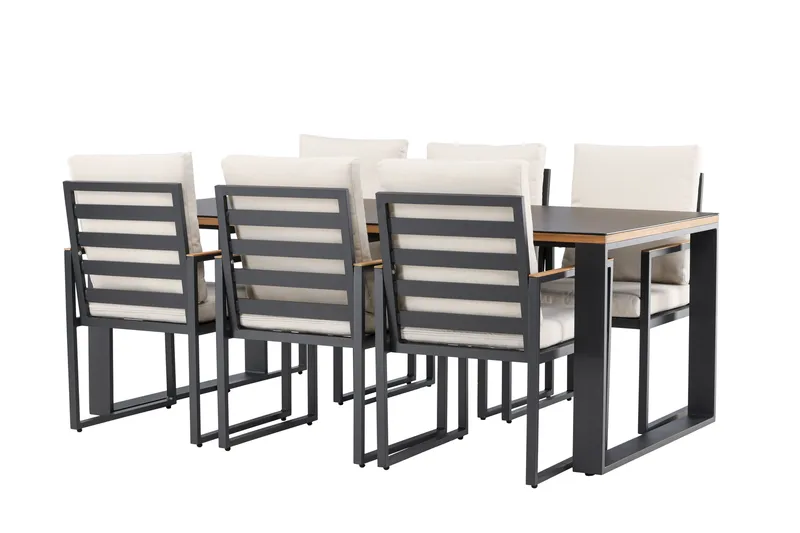 Aspvik Ruokailuryhmä 200x100 cm - Puutarhakalusteet - Ulkoryhmä - Ruokailuryhmät ulos