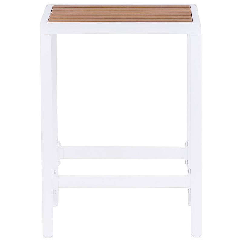 Baarisetti puutarhaan 2-istuttava Avetrana - valkoinen/ruskea - Puutarhakalusteet - Ulkoryhmä - Ruokailuryhmät ulos