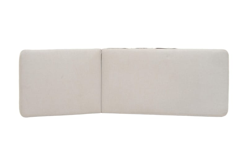 Aurinkosänky Portals Pehmusteella - Valkoinen / Puu - Puutarhakalusteet - Puutarhatuoli - Aurinkosänky & aurinkovaunu