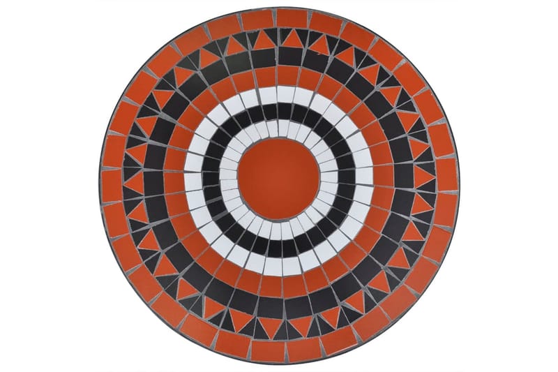 Bistropöytä terrakotta ja valkoinen 60 cm mosaiikki - Ruskea - Puutarhakalusteet - Ulkoryhmä - Cafe-ryhmä