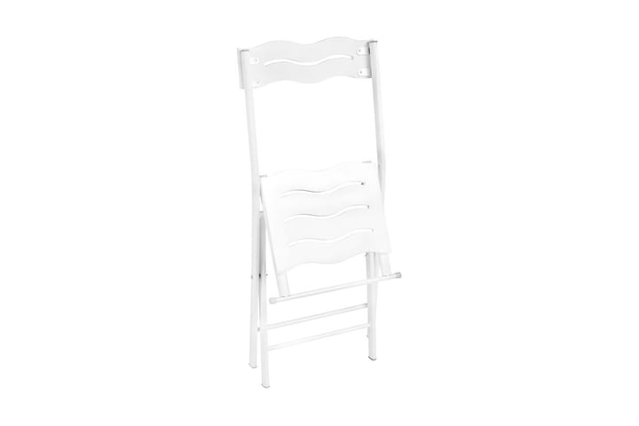 Kahvilasetti Riotorto 60 cm Aaltokuvio + 2 tuolia - Valkoinen - Parvekesetti - Cafe-ryhmä