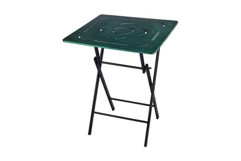 Kahvilasetti Riotorto 60 cm kukkakuvio + 2 tuolia - Vihreä / Musta - Puutarhakalusteet - Ulkoryhmä - Cafe-ryhmä