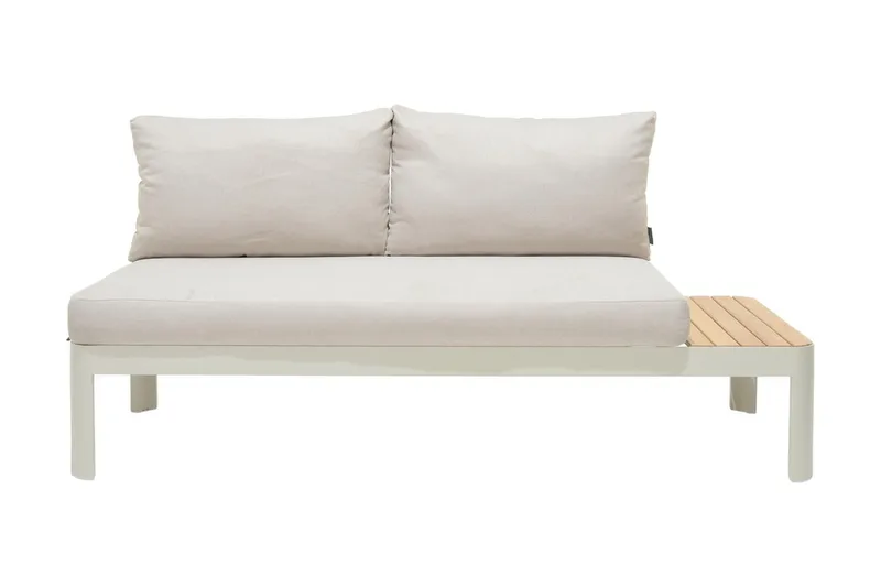 Oleskeluryhmä Portals 2: n ist - Valkoinen/Tiikki - Puutarhakalusteet - Parveke - Parvekekalusteet - Parvekesetti