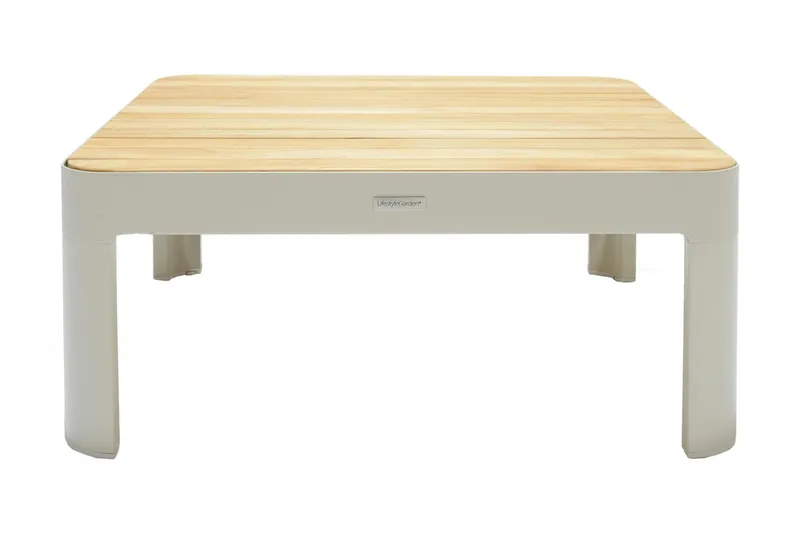 Oleskeluryhmä Portals 4: n ist - Valkoinen/Tiikki - Puutarhakalusteet - Terassiryhmät - Oleskeluryhmät