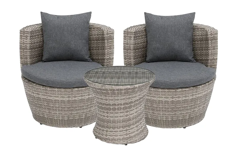 Parvekekalustesetti Capri 54 cm, Harmaa