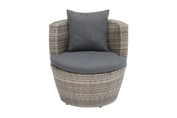 Parvekekalustesetti Capri 54 cm - Harmaa - Puutarhakalusteet - Ulkoryhmä - Cafe-ryhmä