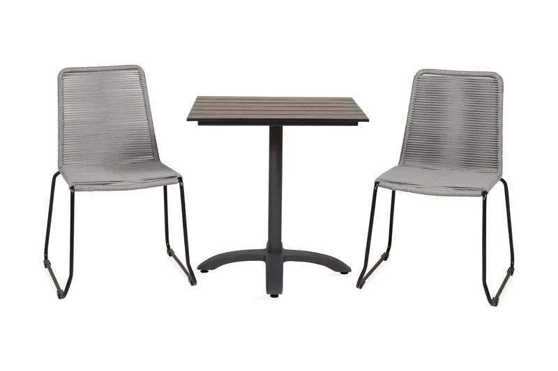 Parvekeryhmä Colorado 70 cm 2 Lindos tuolia, Musta