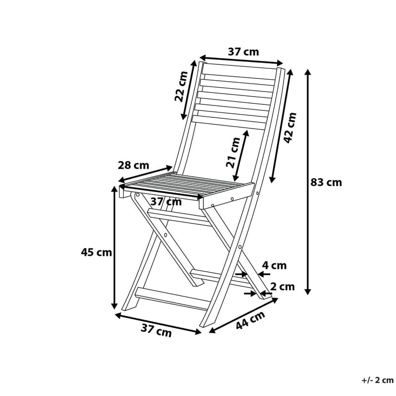 Parvekeryhmä Fiji 60 cm - Puutarhakalusteet - Ulkoryhmä - Cafe-ryhmä