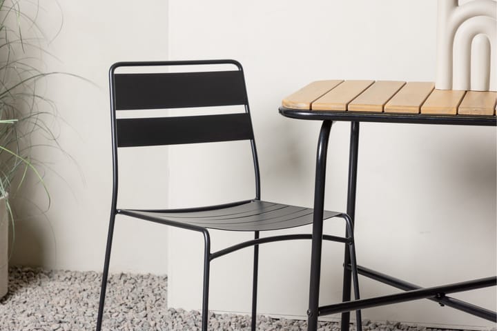 Parvekeryhmä Holmbeck 70 cm 2 Lina tuolia - Musta/Ruskea - Parvekesetti - Cafe-ryhmä