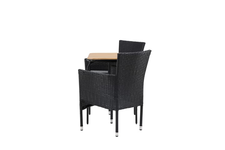 Parvekeryhmä Holmbeck 70 cm 2 Malina tuolia - Musta/Ruskea - Parvekesetti - Cafe-ryhmä