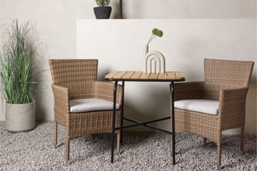 Parvekeryhmä Holmbeck 70 cm 2 Malina tuolia - Ruskea - Puutarhakalusteet - Parveke - Parvekekalusteet - Parvekesetti