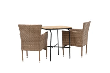 Parvekeryhmä Holmbeck 70 cm 2 Malina tuolia - Ruskea - Puutarhakalusteet - Parveke - Parvekekalusteet - Parvekesetti
