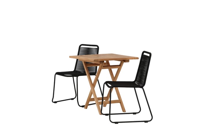 Parvekeryhmä Kenya 70x70 cm 2 Lindos tuolia - Venture Home - Parvekesetti - Cafe-ryhmä