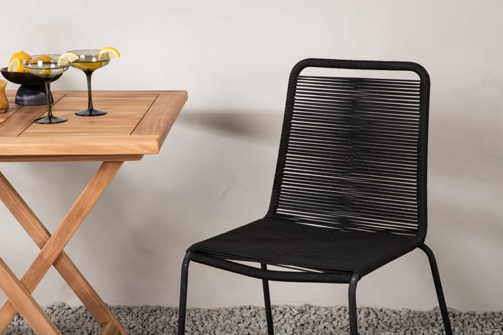 Parvekeryhmä Kenya 70x70 cm 2 Lindos tuolia - Venture Home - Parvekesetti - Cafe-ryhmä